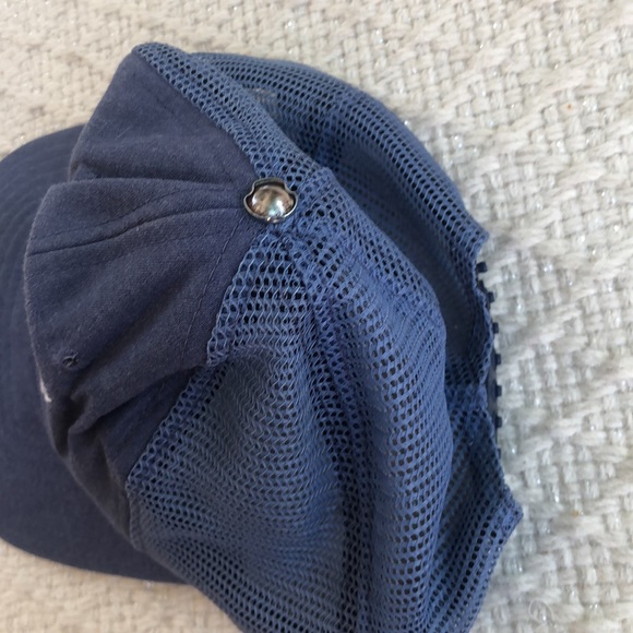 Vintage SnapBack United States Postal Service Hat USPS Mail Man Blue Made in USA - Picture 6 of 6